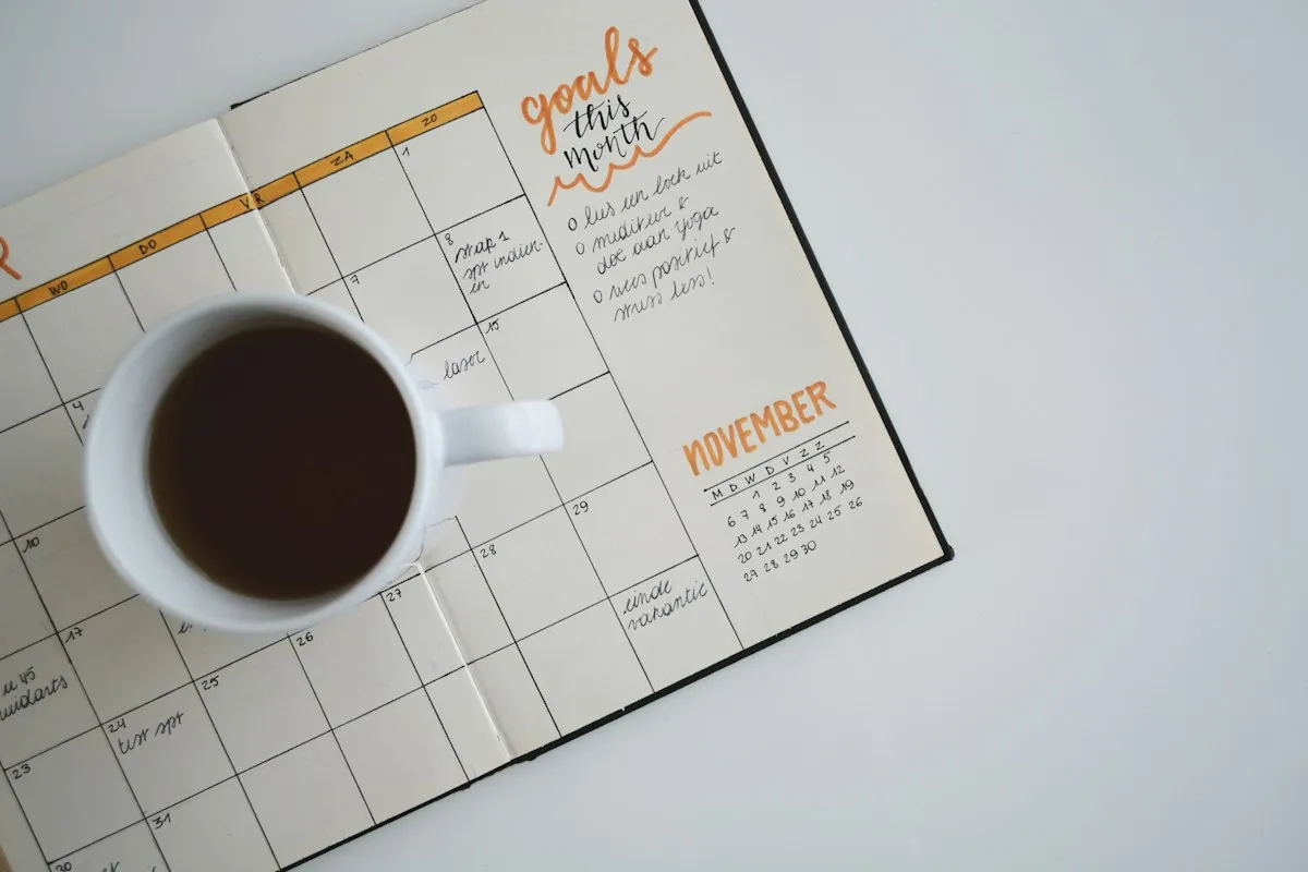 A notebook for plans and observations