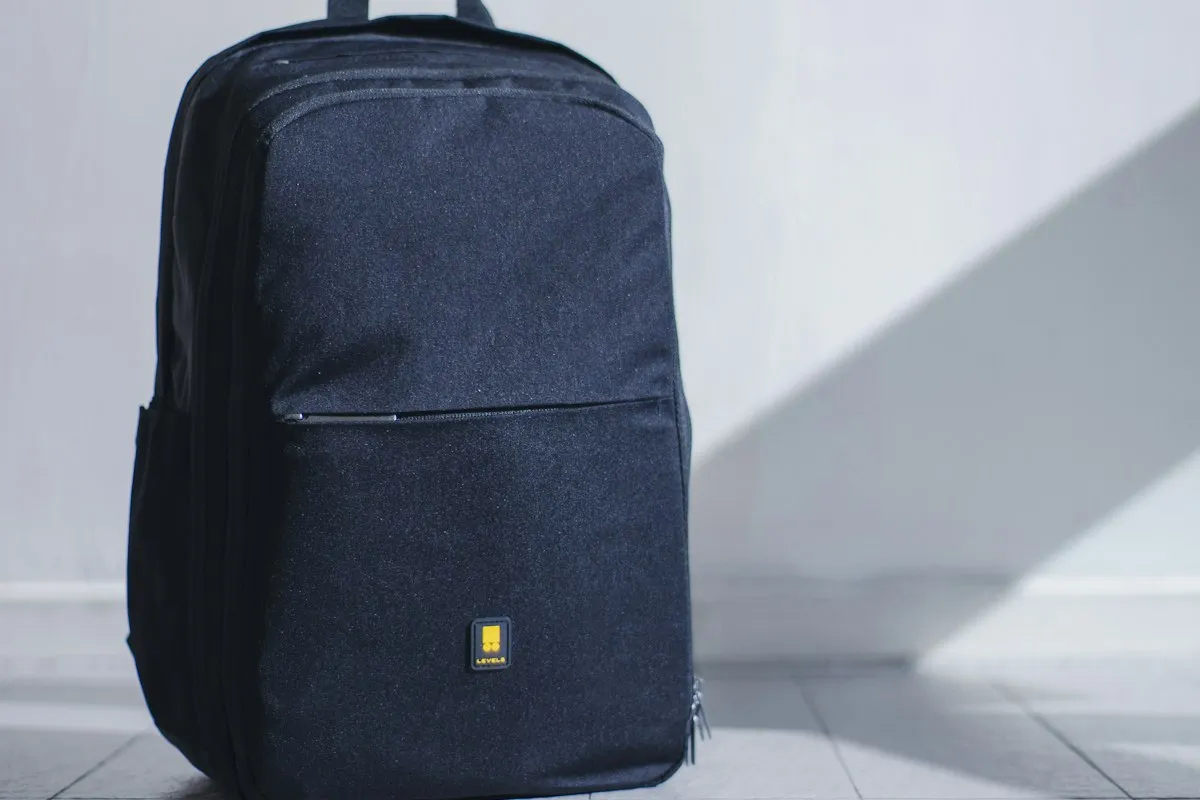 A travel backpack